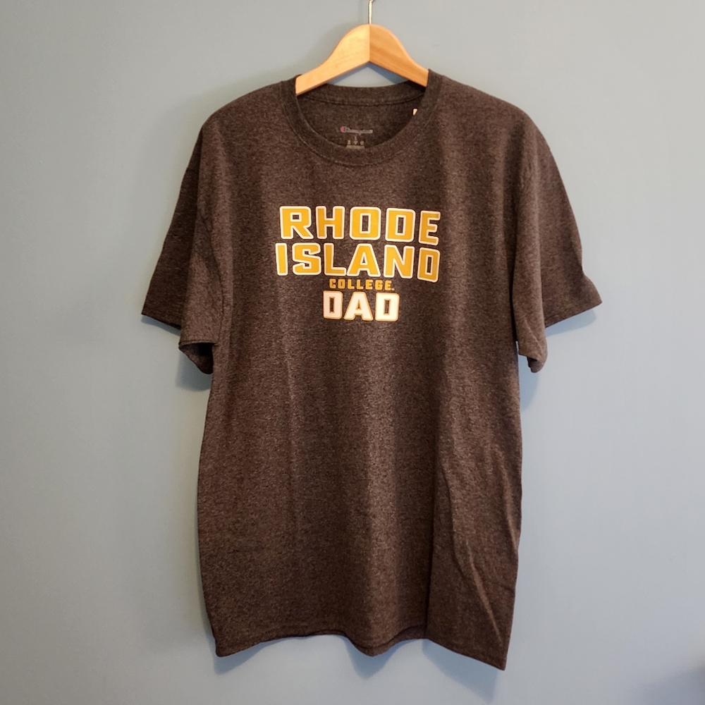 Rhode Island College Champion Dad Tee Size L